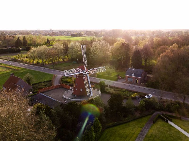 drone luchtfotografie molen budel-schoot
